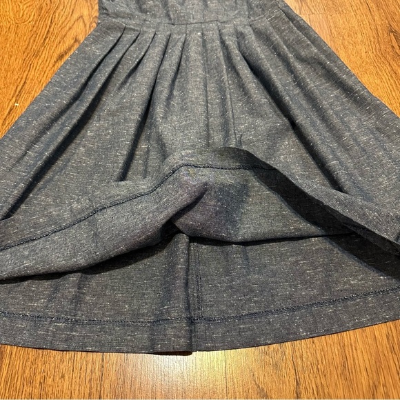 Madewell Blue Chambray Tie Front cutout cami sleeveless front tie dress size 0 - Picture 6 of 11
